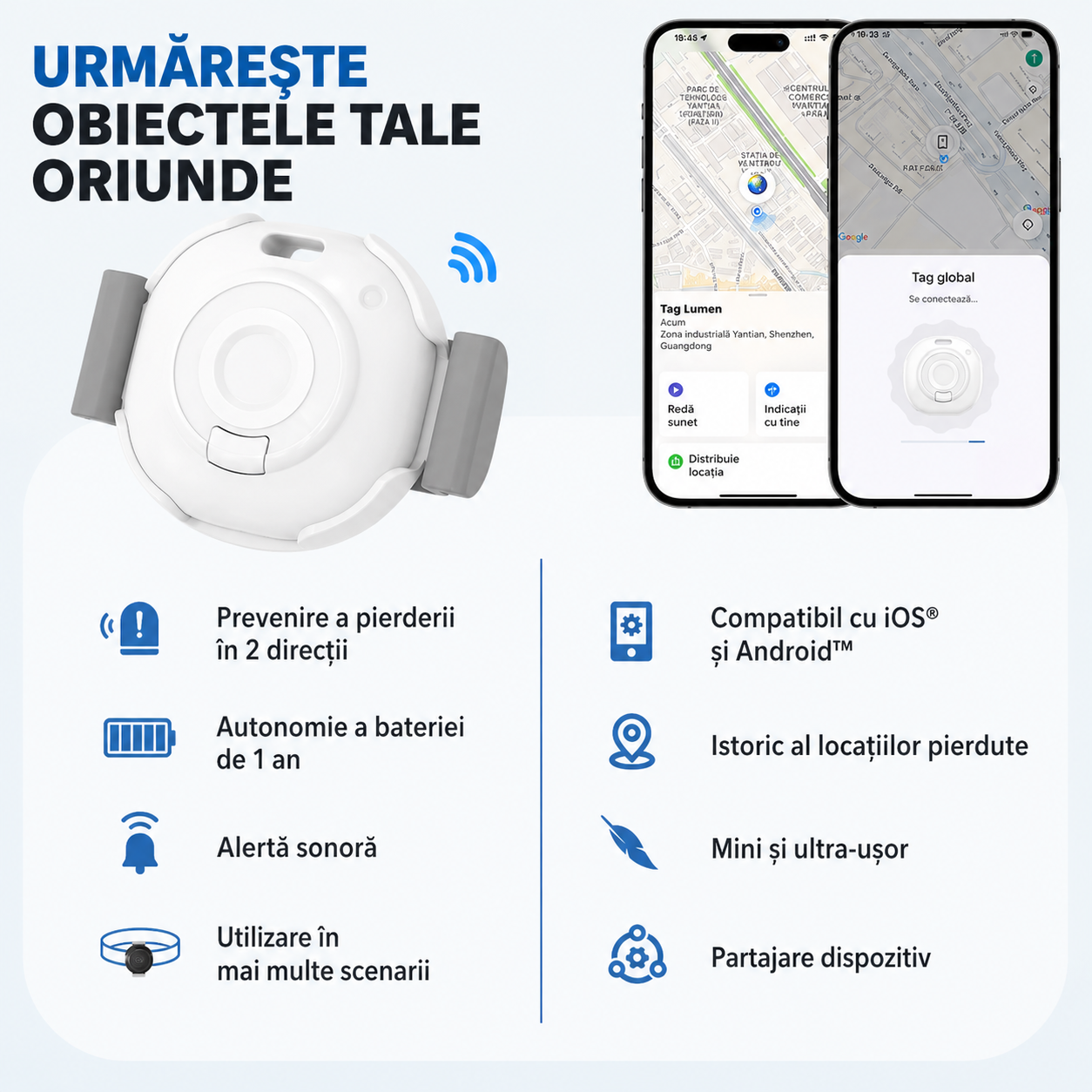 Mini dispozitiv de localizare